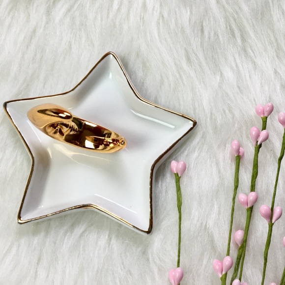 Other - Gold Moon Porcelain Jewelry Dish